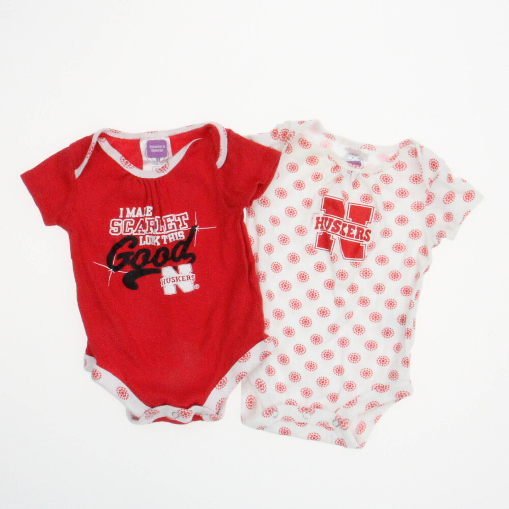 Rivalry Threads Girls Red |White Onesie size: 3-6 Months